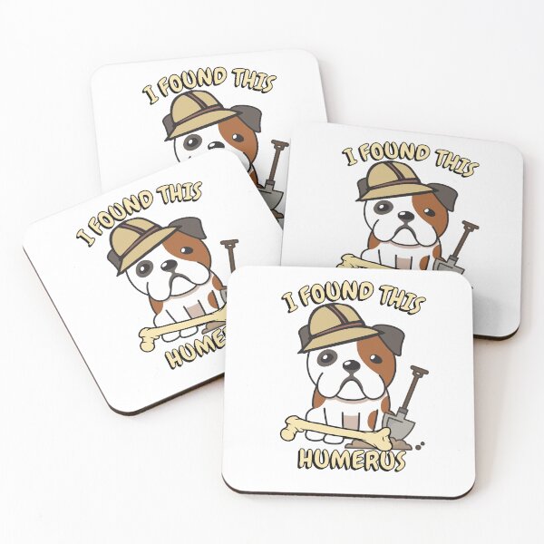Item preview, Funny Bulldog archaeologist found a bone designed and sold by Pet Station.