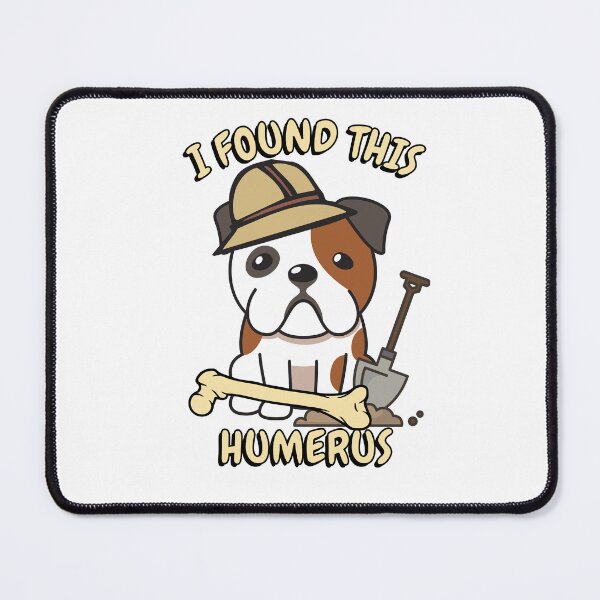 Item preview, Funny Bulldog archaeologist found a bone designed and sold by Pet Station.