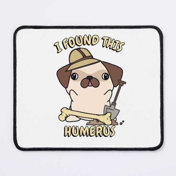 Item preview, Funny Pug archaeologist found a bone designed and sold by Pet Station.