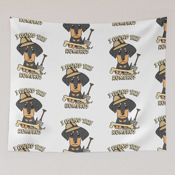 Item preview, Funny Dachshund archaeologist found a bone designed and sold by Pet Station.