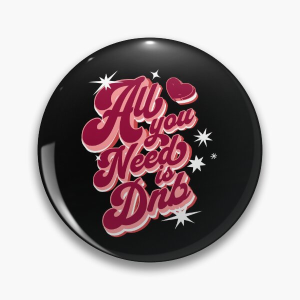Item preview, DNB - All You Need Is DNB (Red/pink)  designed and sold by Discothreadz.