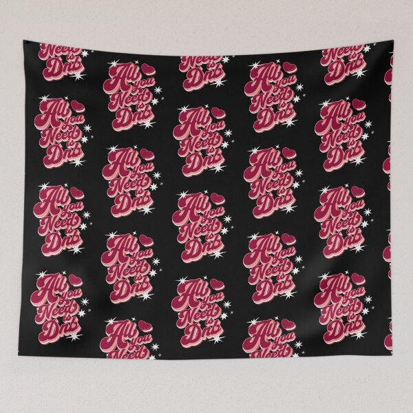Item preview, DNB - All You Need Is DNB (Red/pink)  designed and sold by Discothreadz.