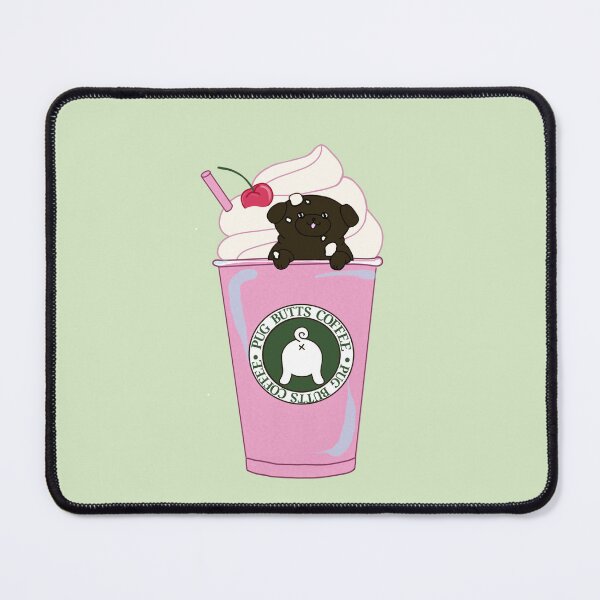 Item preview, Frozen Strawberry Pug-accino designed and sold by Shelby Large.