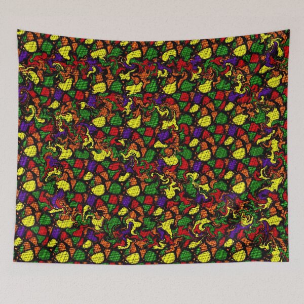 Item preview, African Palette -repeating and swirling texture designed and sold by shakespeare1212.