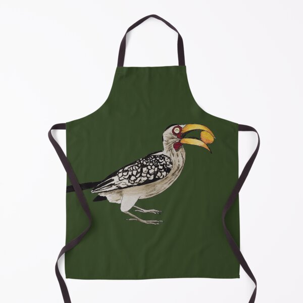 Item preview, Hornbill Bird Eating Fruit Watercolour Dark designed and sold by Nicky Rollings.
