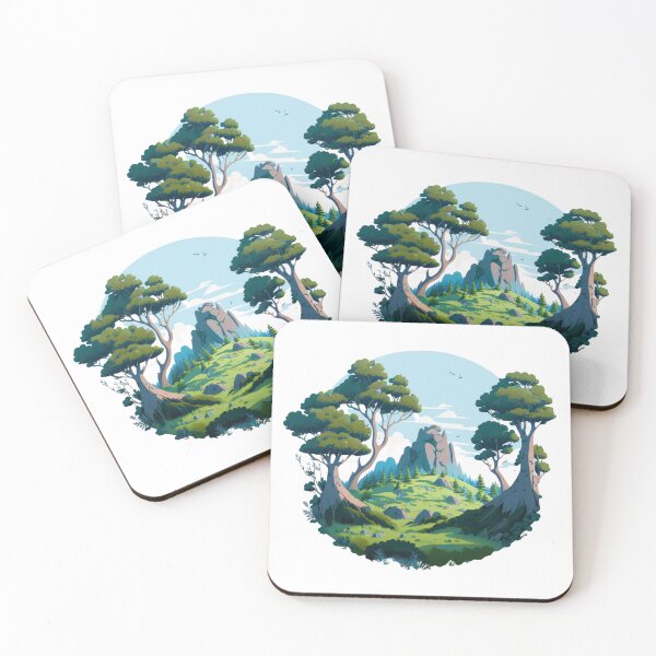 Item preview, beautiful scenery sticker vector 3 designed and sold by farizhilmi.