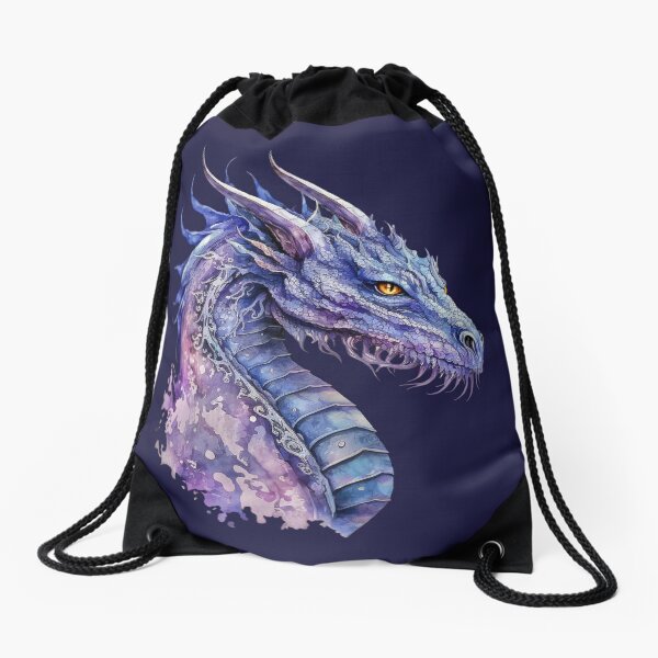 Item preview, Mystical Blue and Purple Watercolor Dragon designed and sold by Mythic-Dream.