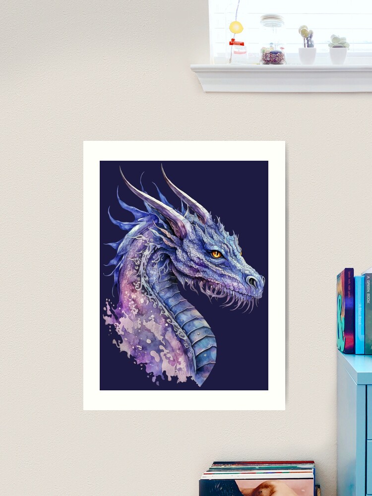 Purple Koi Watercolor, an art print by Sebastian Grafmann - INPRNT