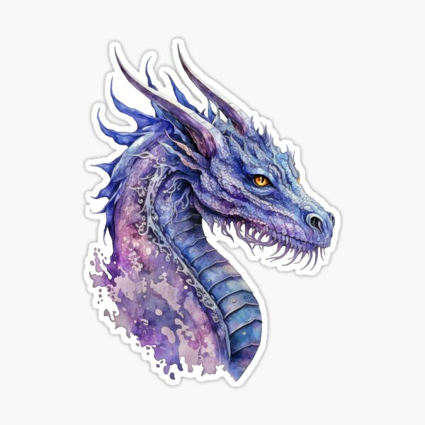  Purple Dragon Stickers, Set of 24 Stickers, Dragon Stickers,  Waterproof Sticker, Journal Sticker, Die Cut Sticker, Mythical Stickers, Fantasy  Stickers, Dragon Lover Stickers, Dragons (holographic, 1.5) : Office  Products