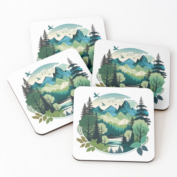 Item preview, beautiful scenery sticker vector 5 designed and sold by farizhilmi.