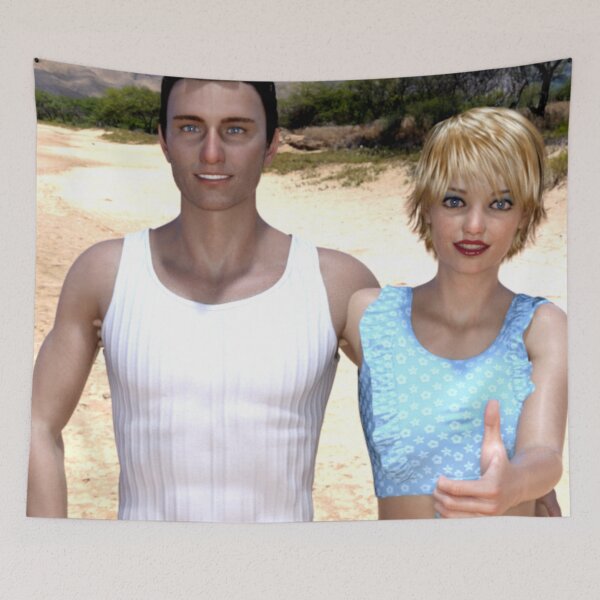 Item preview, Young Couple on Beach designed and sold by KDStout.