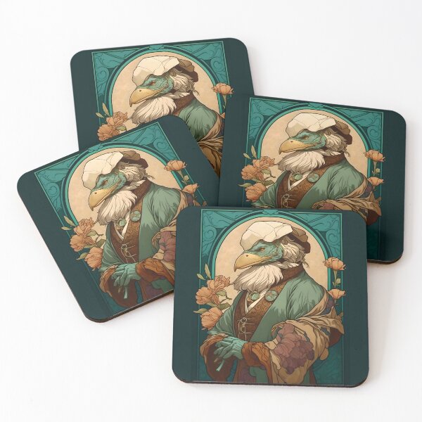 Item preview, The Other Art Nouveau Bearded Dodo Professor designed and sold by entwithanaxe.