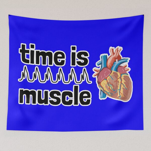 Item preview, Time is Muscle with Heart Illustration designed and sold by Artsy-Chemist.