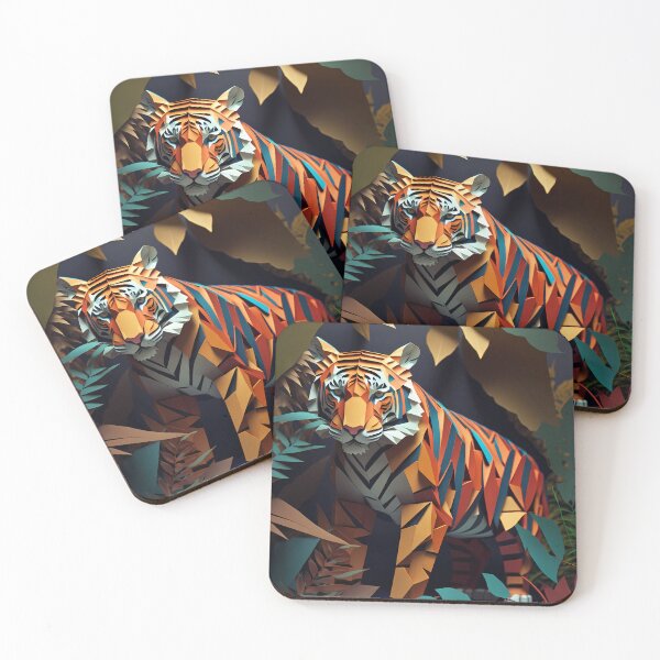 Item preview, Paper Tiger - Digital Origami Paper Craft designed and sold by Christine Layne.