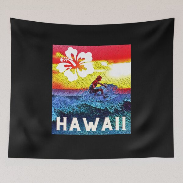 Item preview, VINTAGE HAWAII SURFING LABEL designed and sold by starfishstuff.