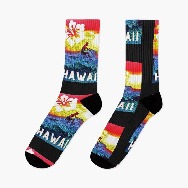 Item preview, VINTAGE HAWAII SURFING LABEL designed and sold by starfishstuff.