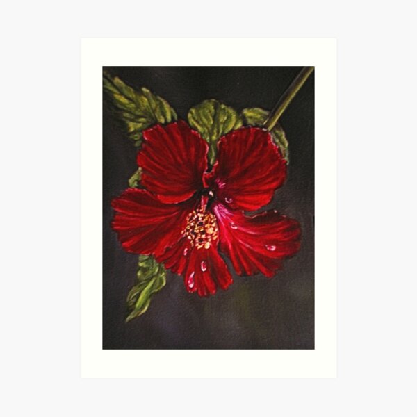"Poinsettia" - Oil Painting Art Print