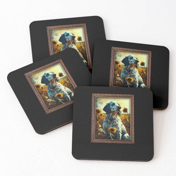 Item preview, English Setter Sunflower Painting Adorable Dog designed and sold by rafaeltto.