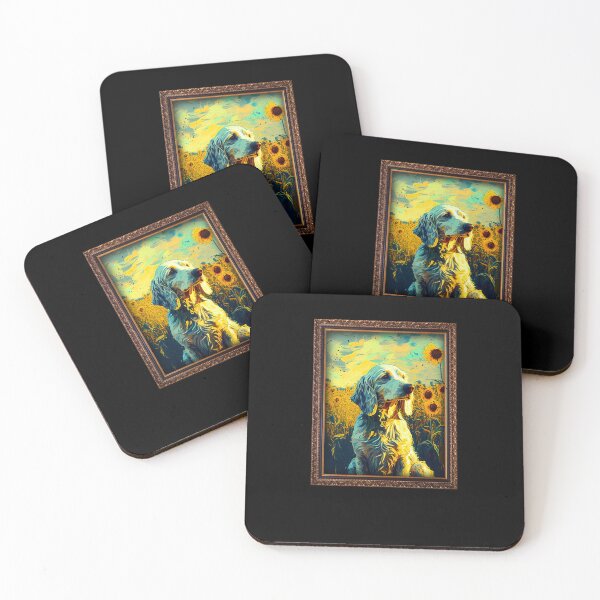 Item preview, English Setter Sunflower Painting Adorable Dog designed and sold by rafaeltto.