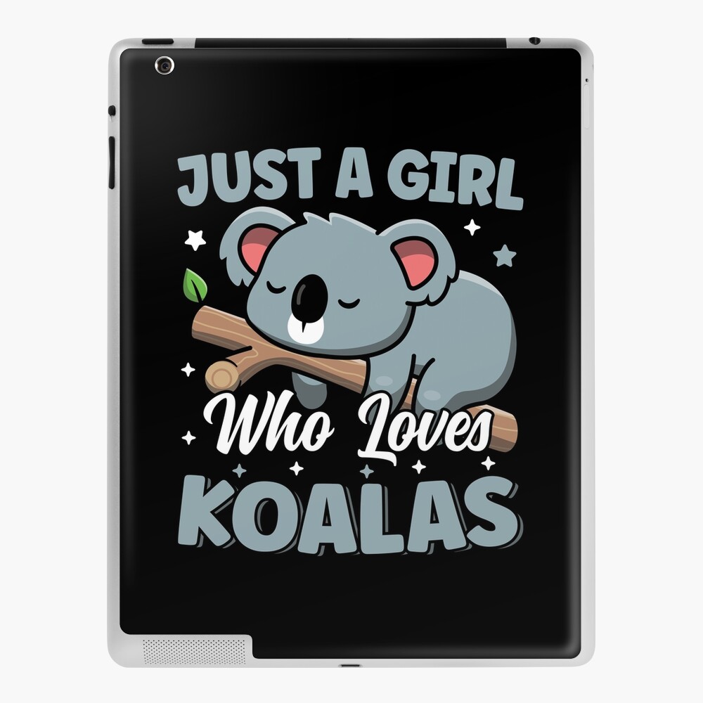 Just A Girl Who Loves Koalas Cute Sleeping Kawaii Koala Poster for Sale by  MintedFresh