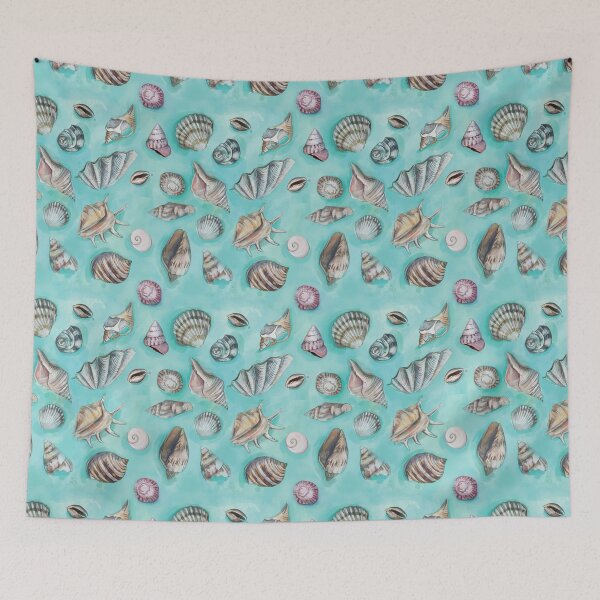 Item preview, Shells - Blue  designed and sold by Sadie James.