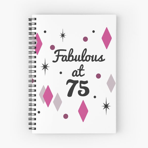 Item preview, Fabulous 75th Birthday For Women designed and sold by thepixelgarden.