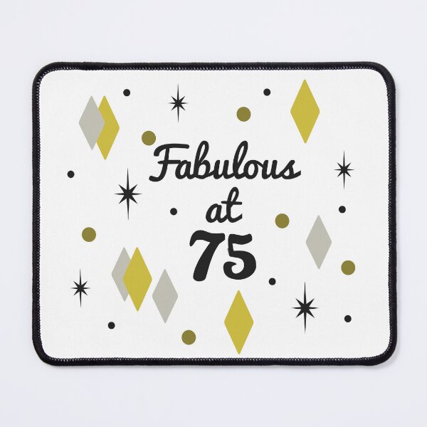 Item preview, Fabulous 75th Birthday For Women designed and sold by thepixelgarden.
