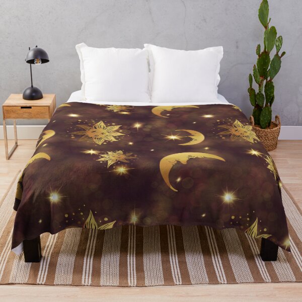 Item preview, Sun, moon, stars, space galaxy print designed and sold by WilderMommaArt.
