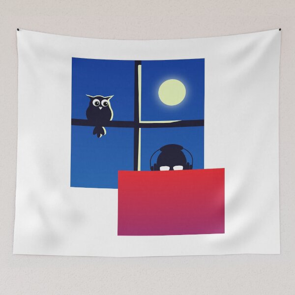 Item preview, Night Owl design illustration designed and sold by ARTIZIT.