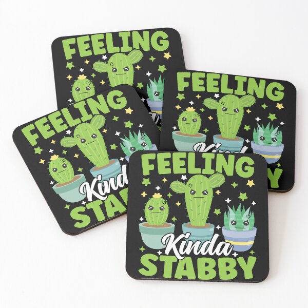 Item preview, Feeling Kinda Stabby Funny Cactus Pun Succulent Plant Humor designed and sold by MintedFresh.