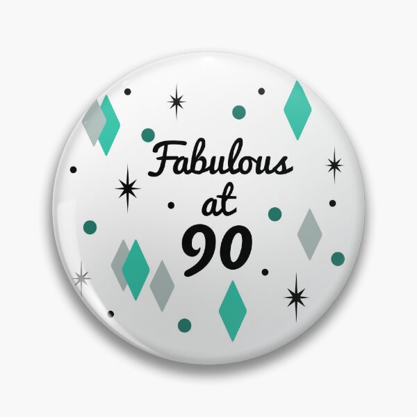 Item preview, Fabulous 90th Birthday For Women designed and sold by thepixelgarden.