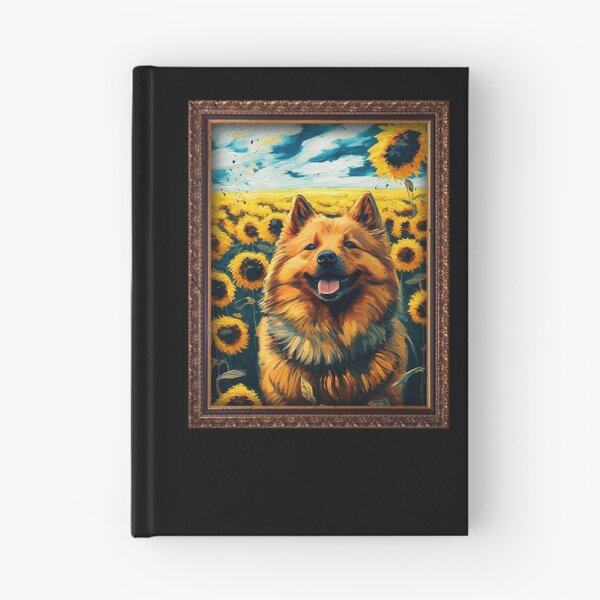 Item preview, Eurasier Sunflower Painting Adorable Dog designed and sold by rafaeltto.