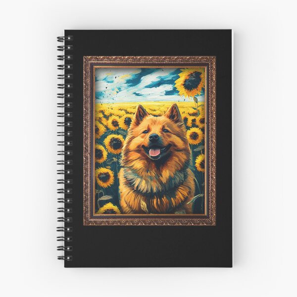 Item preview, Eurasier Sunflower Painting Adorable Dog designed and sold by rafaeltto.
