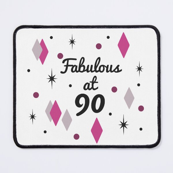 Item preview, Fabulous 90th Birthday For Women designed and sold by thepixelgarden.