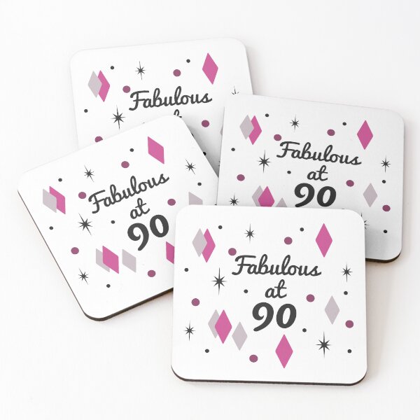 Item preview, Fabulous 90th Birthday For Women designed and sold by thepixelgarden.