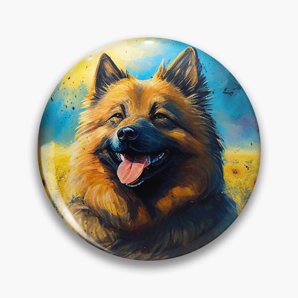 Item preview, Eurasier Sunflower Painting Adorable Dog designed and sold by rafaeltto.