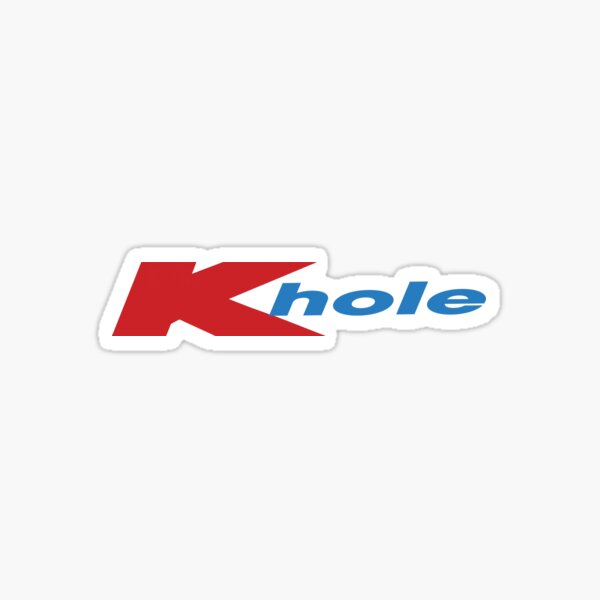 K hole Kmart Logo Sticker