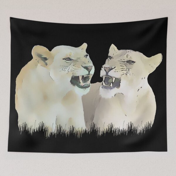Artikelvorschau, Löwinnen - Raubkatze - Katze - Wildtiere in Afrika entworfen und verkauft von TShirtsundMehr.