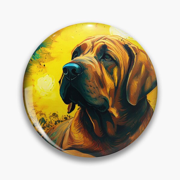 Item preview, Fila Brasileiro Sunflower Painting Adorable Dog designed and sold by rafaeltto.