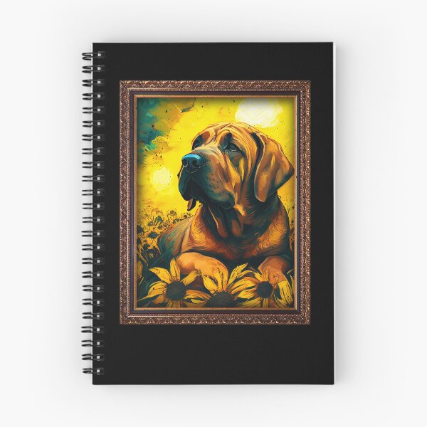 Item preview, Fila Brasileiro Sunflower Painting Adorable Dog designed and sold by rafaeltto.