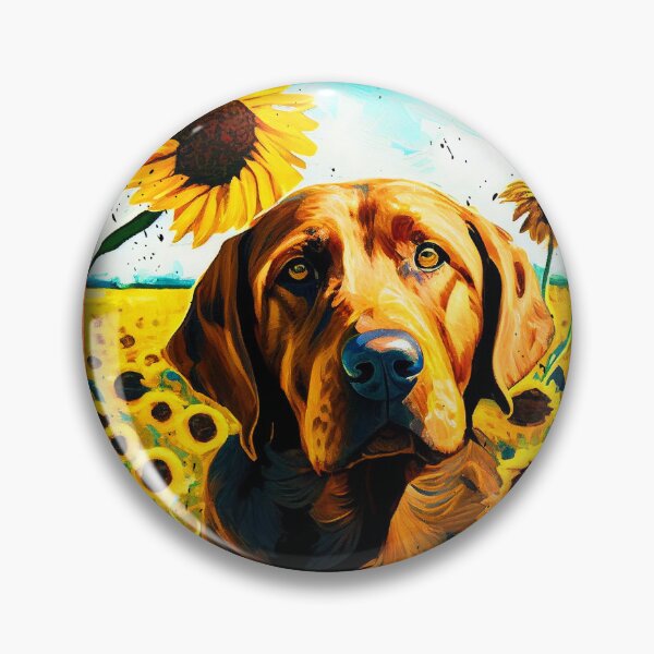 Item preview, Fila Brasileiro Sunflower Painting Adorable Dog designed and sold by rafaeltto.