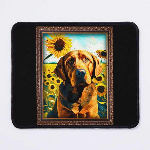 Item preview, Fila Brasileiro Sunflower Painting Adorable Dog designed and sold by rafaeltto.