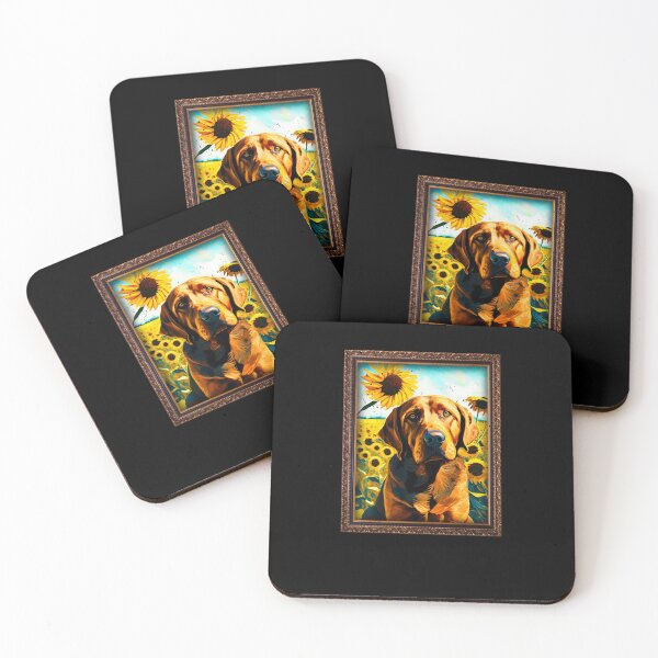 Item preview, Fila Brasileiro Sunflower Painting Adorable Dog designed and sold by rafaeltto.