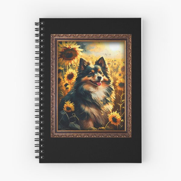 Item preview, Finnish Lapphund Sunflower Painting Adorable Dog designed and sold by rafaeltto.