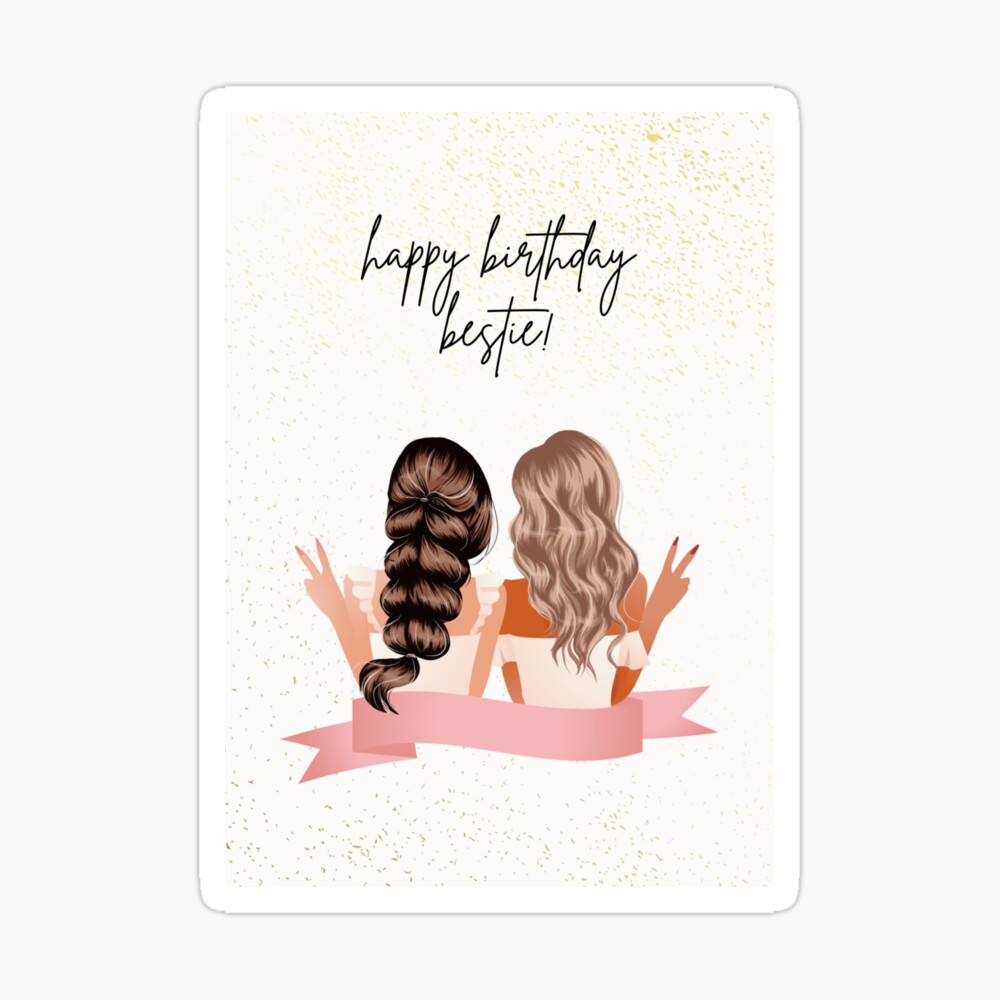 Happy Birthday Card - Two Best friends 