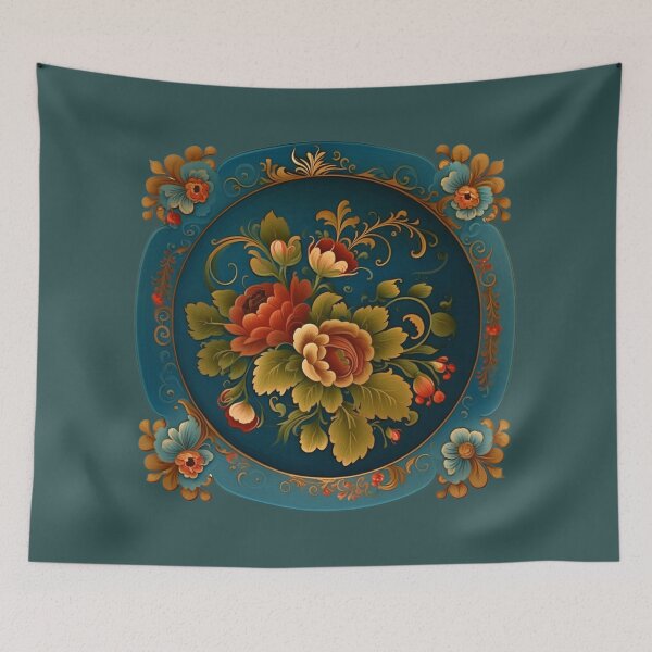 Item preview, Norwegian Blue Telemark Rosemaling designed and sold by bestsalernow.