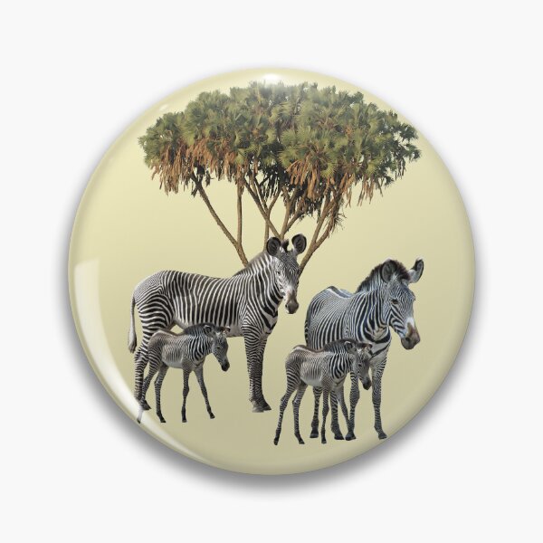 Item preview, Zebras - zebra - doum palm - wild animals in Africa designed and sold by TShirtsundMehr.