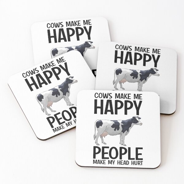 Item preview, Cows Make Me Happy People Make My Head Hurt designed and sold by kamrankhan.