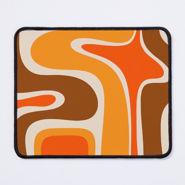 Item preview, Copacetic Retro Abstract Pattern in 70s Brown Orange Beige designed and sold by kierkegaard.