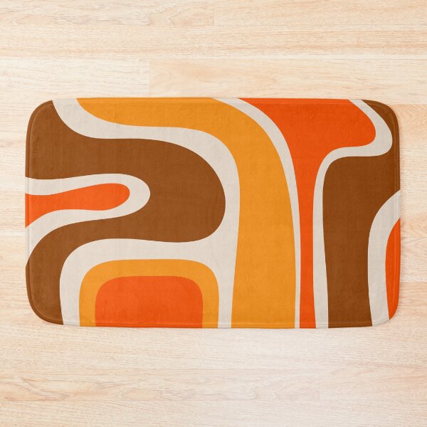 Item preview, Copacetic Retro Abstract Pattern in 70s Brown Orange Beige designed and sold by kierkegaard.
